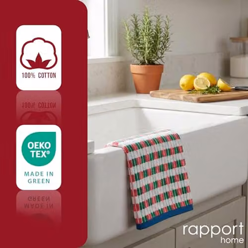 Rapport Home Santa Cruz Striped 100% Cotton Hand Towel 2 Pack, Multicolour, W: 50 cm x H: 85 cm – 5