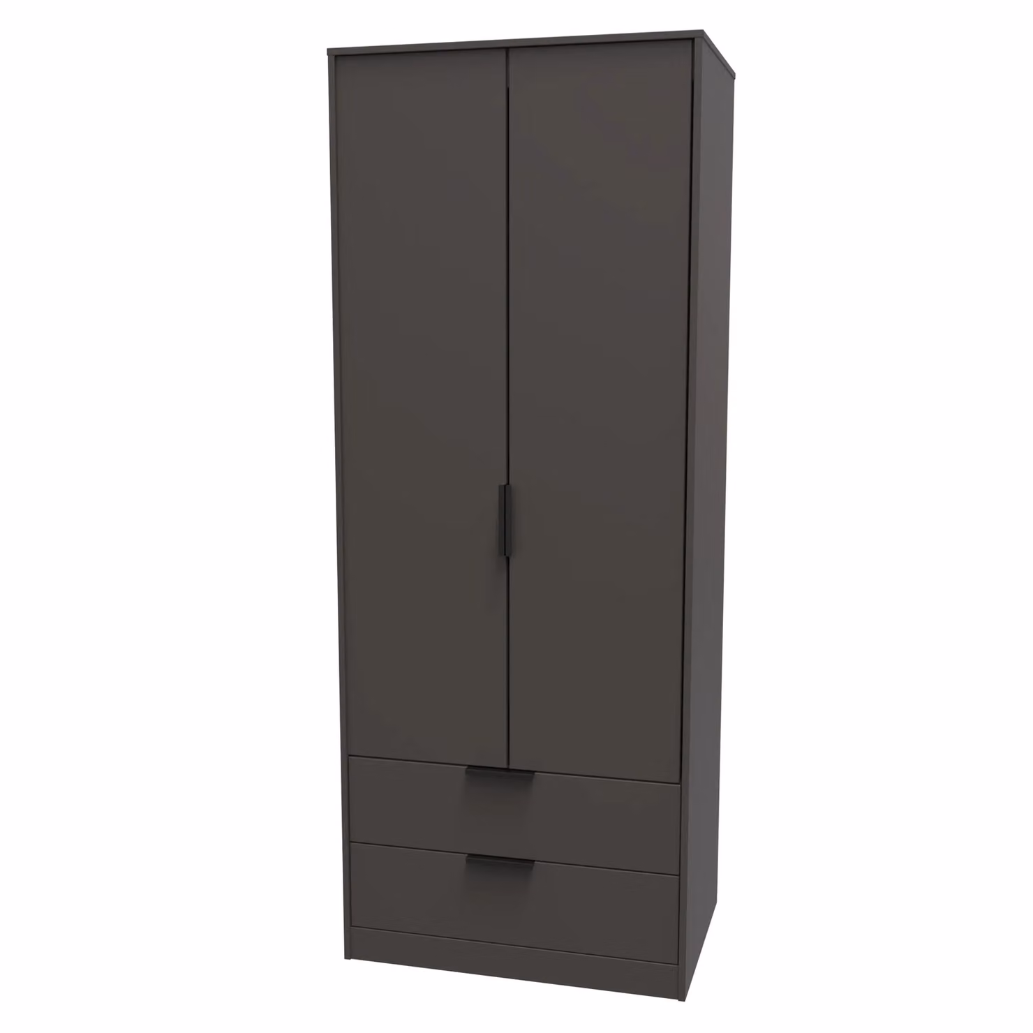 Ready Assembled 2 U Fuji 2 Door 2 Drawer Wardrobe in Dark Grey – 2