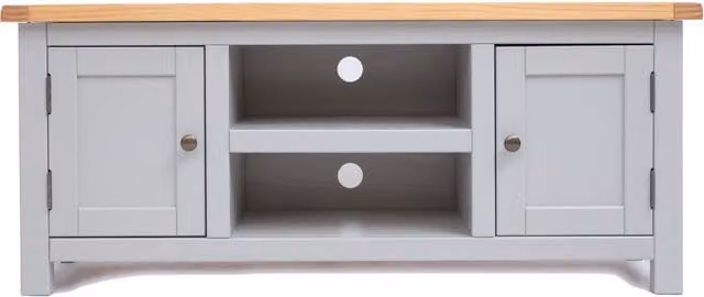 Cabinet Bits Argenta 2 Door Grey Pine TV Cabinet