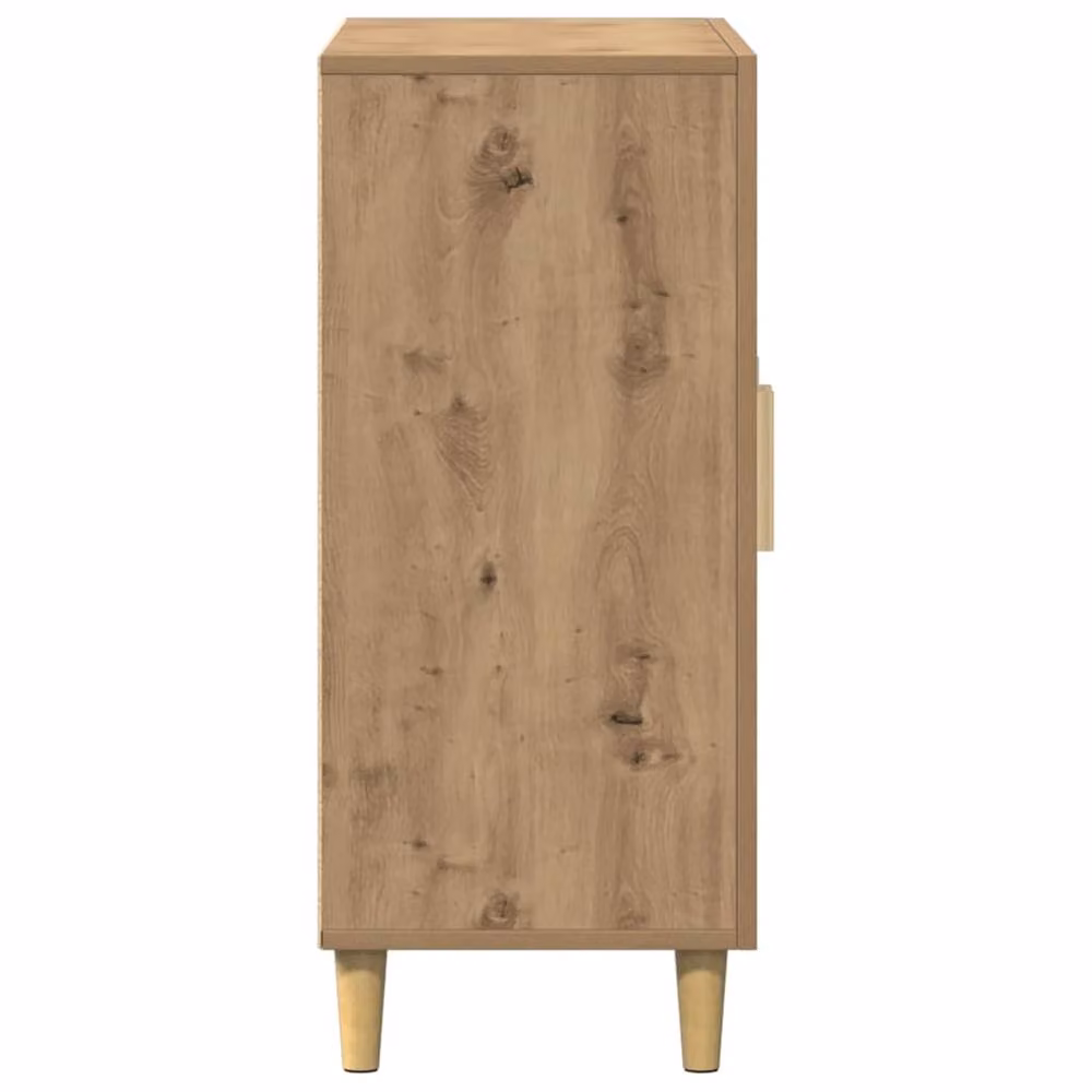 Berkfield Home Artisan Oak Sideboard in Brown, W/D/H: 90 x 34 x 80 cm – 3