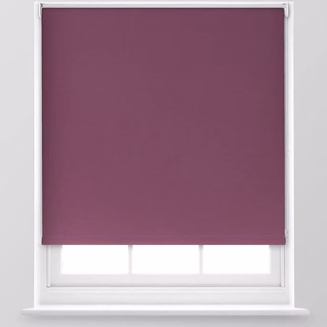 A.Unique Home Premium Trimmable Thermal Blackout Roller Window Blind, Purple, W: 180 cm x H: 170 cm