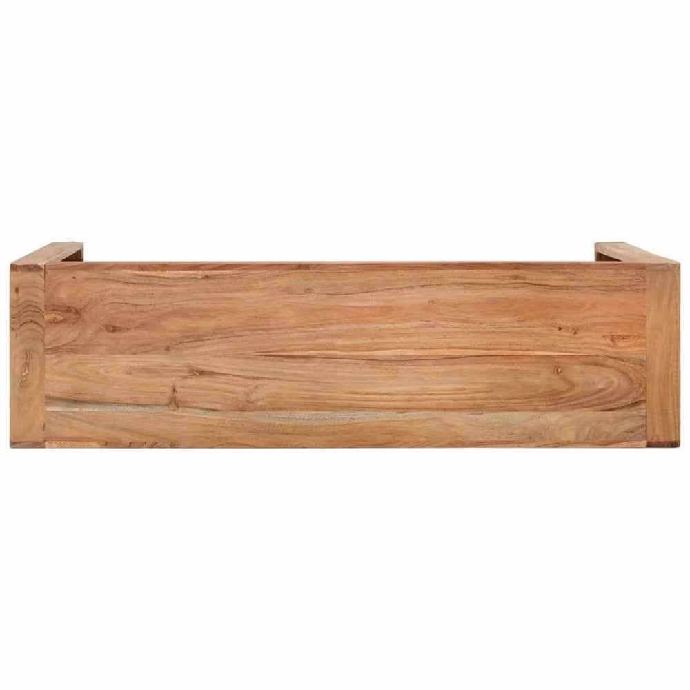 Berkfield Home Rustic Acacia Solid Wood Console Table, Brown, W/D/H: 110 x 30 x 76 cm – 2