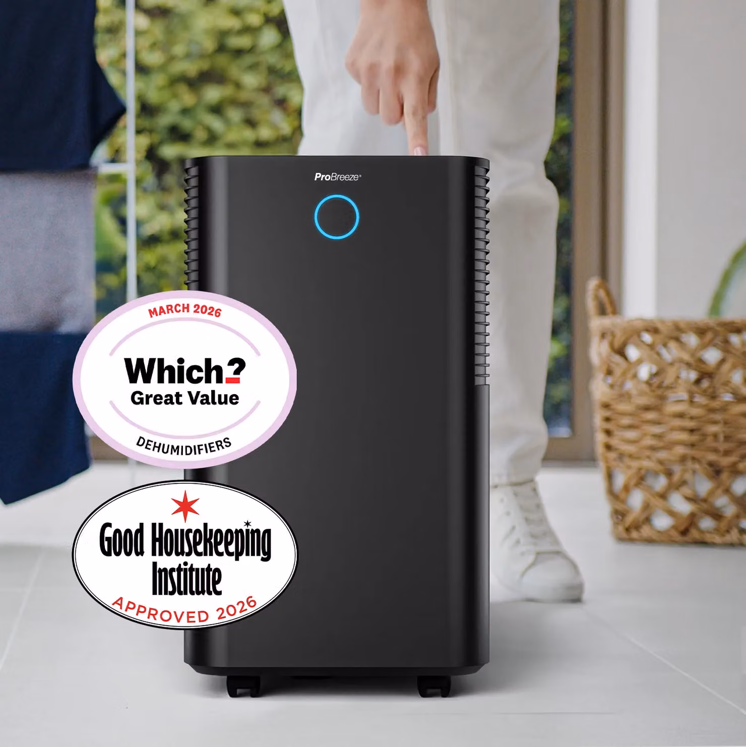 Pro Breeze OmniDry 12L Quiet Dehumidifier in Black – 2
