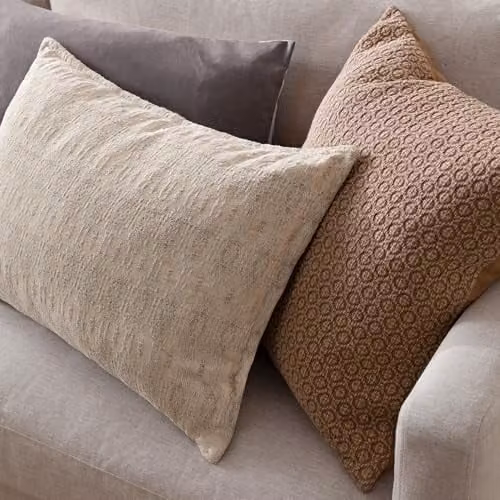 Yard Ramas Minimalist Rectangular Cotton Cushion in White or Beige, W/D/H: 60 x 40 x 40 cm – 3