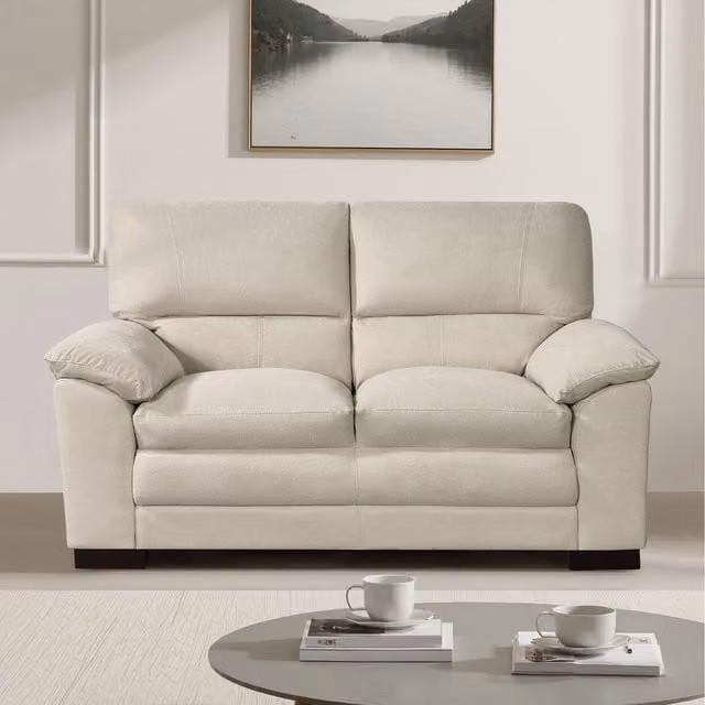 Artemis Home Ramona 2 Seat Soft Fabric Sofa in Beige