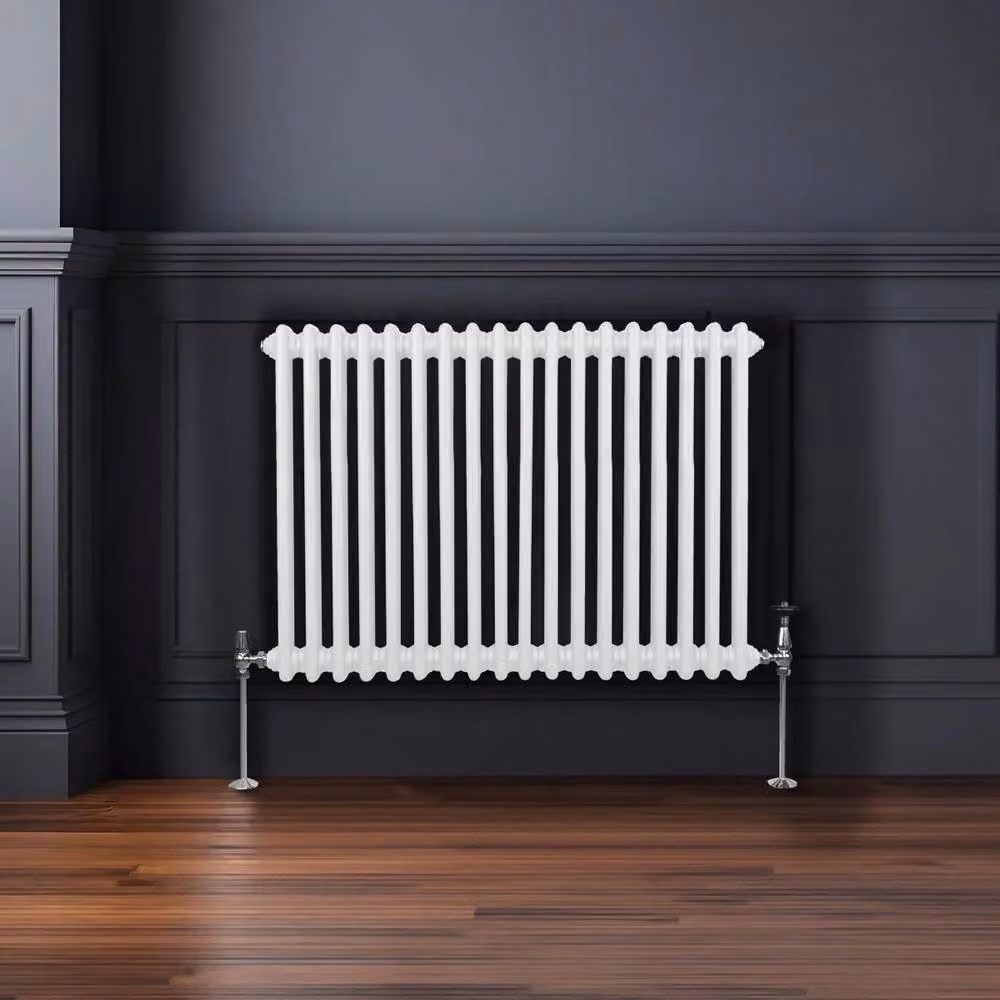 Monstershop Traditional 2 Column Steel Radiator in White, H 83.2 cm x W 60 cm x D 7 cm – 2