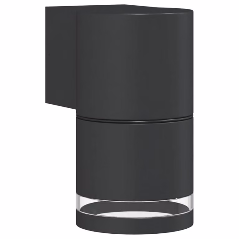 Berkfield Home Black Modern Outdoor Wall Light in Die-cast Aluminium