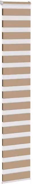 Berkfield Home Elegant Zebra Blind in Sand and Brown, W: 40 cm, H: 230 cm – 1
