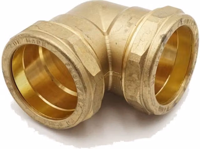 Primaplus Compression Elbow 54mm Brass Grey 21024252