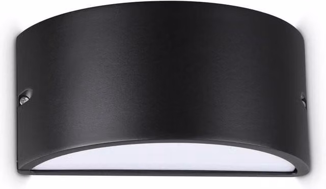 Netlighting Rex Black Aluminium Up and Down Outdoor Wall Lamp with E27 Socket and IP44 Rating