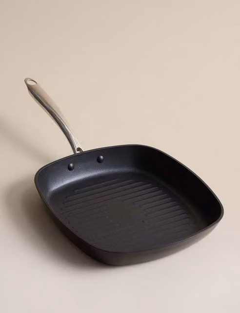 M&S Non-Stick Pro Black Griddle Pan, 26cm