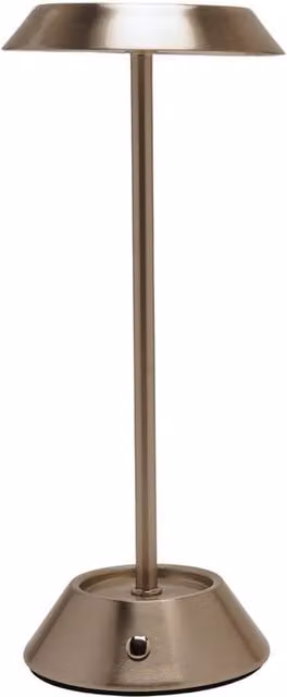 Hestia Silver USB LED Touch Table Lamp
