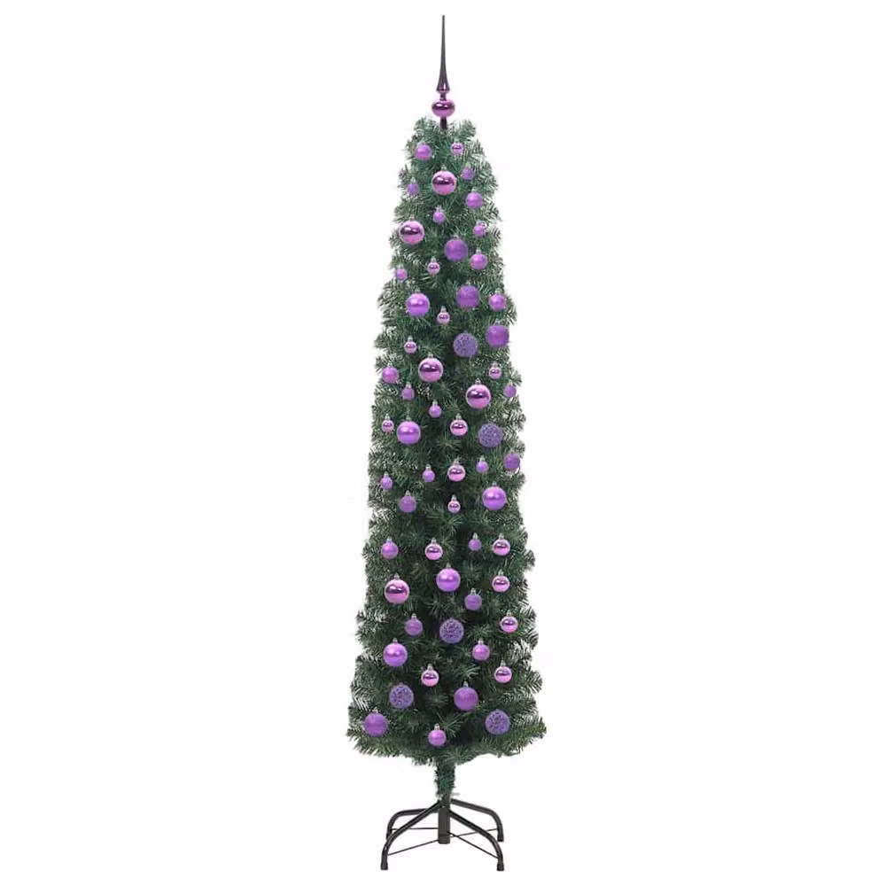 Berkfield Home Artificial Christmas Tree with 300 LEDs and Stand, Green, H 180 cm x W 48 cm x D 48 cm – 4