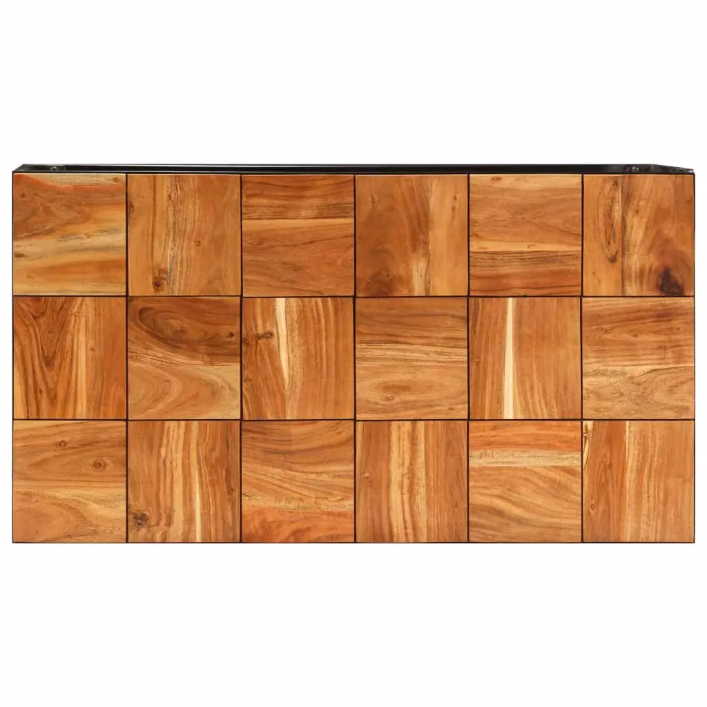 Berkfield Home Brown Acacia Wood and Steel Industrial Coffee Table W/D/H: 110 x 60 x 40 cm – 3