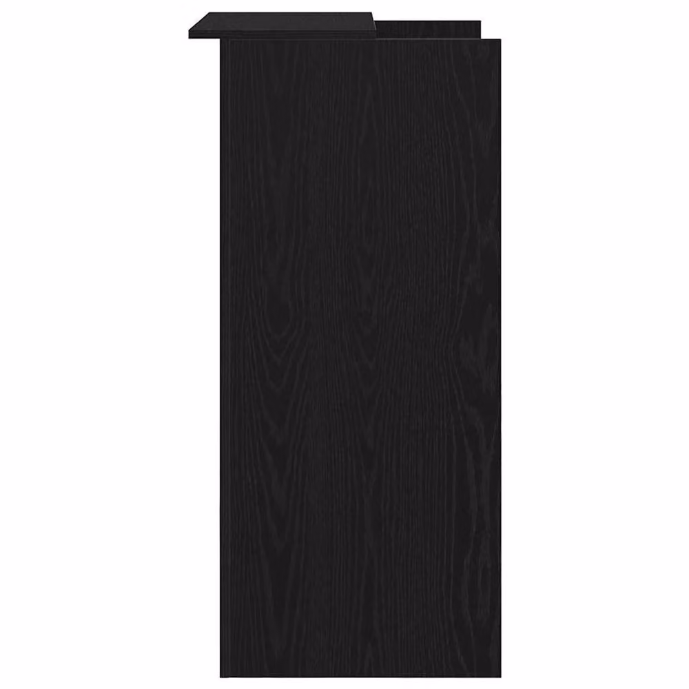 Berkfield Home Black Reception Desk in Engineered Wood W/D/H: 55 x 50 x 103.5 cm – 2