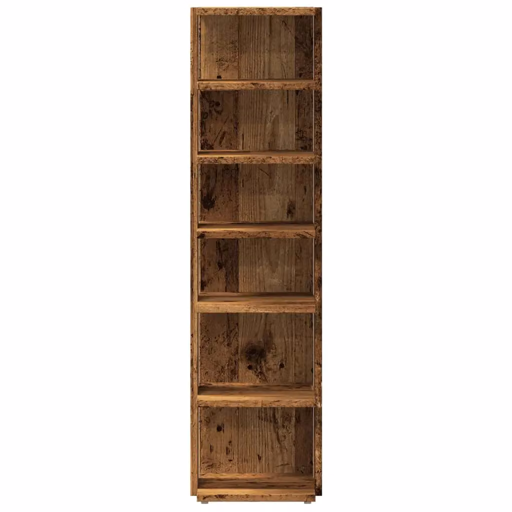 Berkfield Home Set of 2 Wall Mounted Shoe Cabinets in Brown Old Wood, W/D/H: 28 x 27 x 102 cm – 4