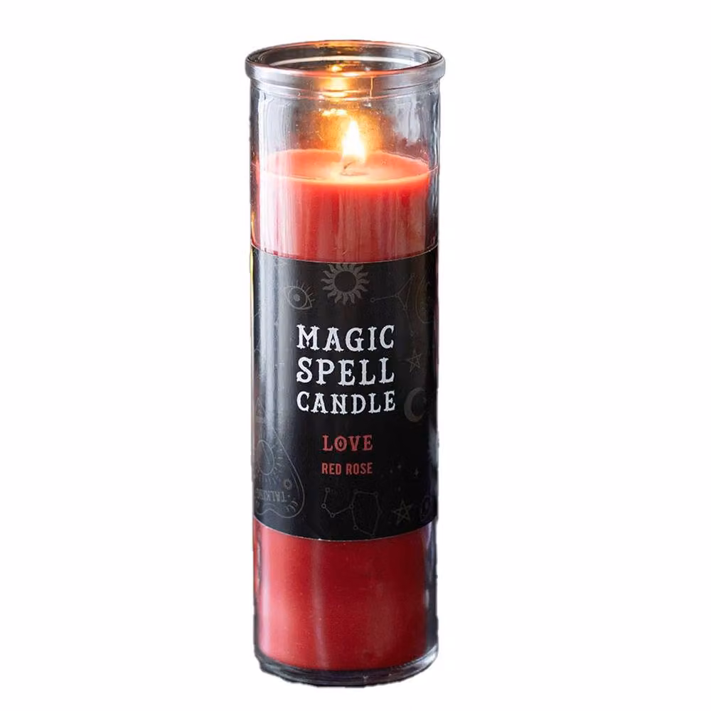 Something Different Love Magic Spell Red Rose Tube Candle in Light Red – 2