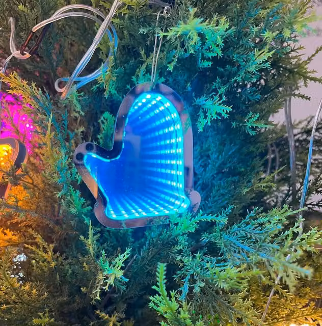 Leaper Style 4 LED Christmas Decoration Night Light in Blue