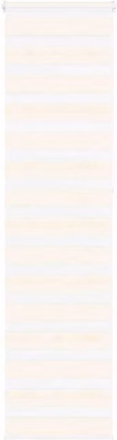 Berkfield Home Zebra Blind in Marble Beige, Polyester Fabric, W: 55 cm, H: 230 cm