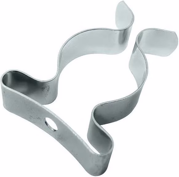 Forgefix Zinc Plated Tool Clips, Silver (Pack of 25)