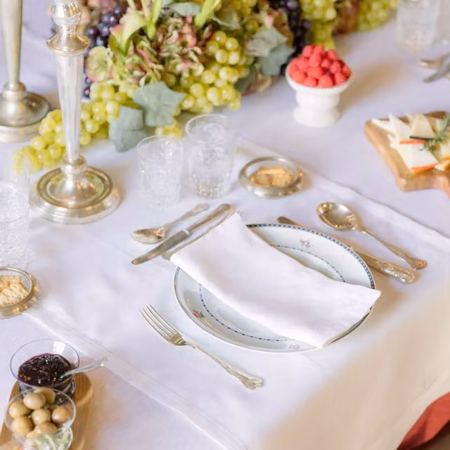 Mafra White Linen Table Runner, W: 160 cm x D: 50 cm x H: 50 cm