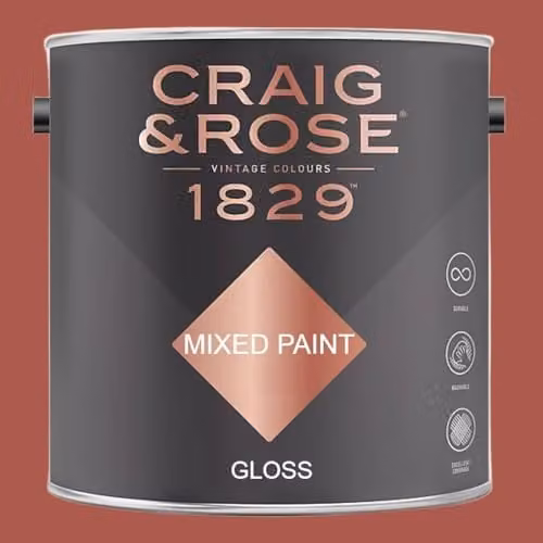 Craig & Rose 1829 Gloss Red Barn Paint, 2.5 l