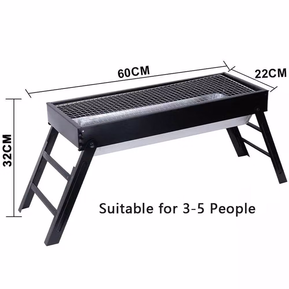 Nordara Portable Folding Steel Charcoal Tabletop BBQ Grill in Black – 2