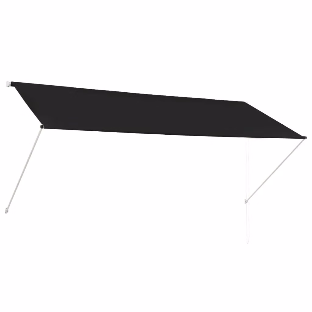 Berkfield Home Retractable Awning in Anthracite Black, W: 300 cm, D: 150 cm – 2