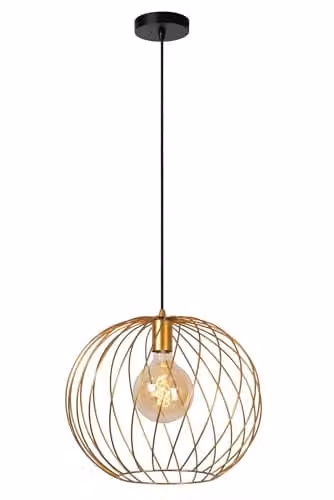 Lucide Danza Pendant Light in Gold/Brass, Diameter: 40 cm