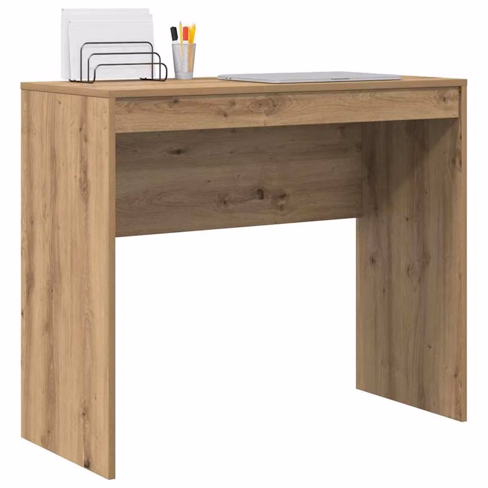Berkfield Home Artisan Oak Writing Desk in Brown – 3
