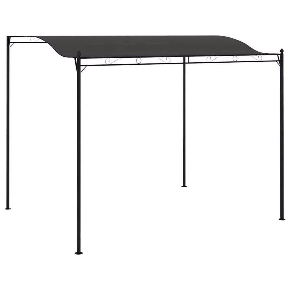 Berkfield Home Sunshade Awning in Anthracite Black, W: 300 cm, D: 240 cm, H: 205 cm – 2