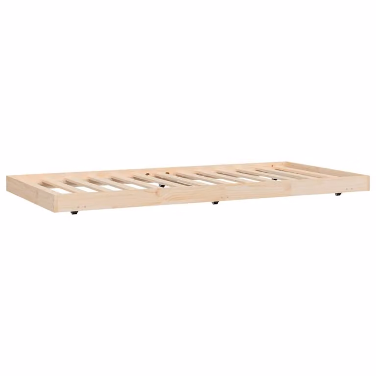 Berkfield Home Single Solid Wood Pine Bed Frame in Brown, W/D/H: 90 x 190 cm
