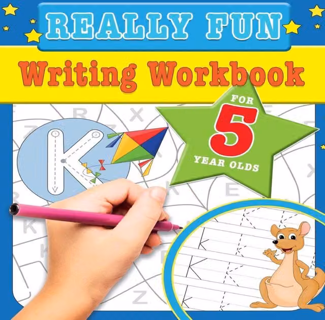 Mickey MacIntyre Really Fun Writing Workbook for 5 Year Olds, Multicolour