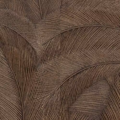 Erismann Ploom Textured Vinyl Leaf Wallpaper in Bronze Metallic Brown Botanical Floral Design – 1