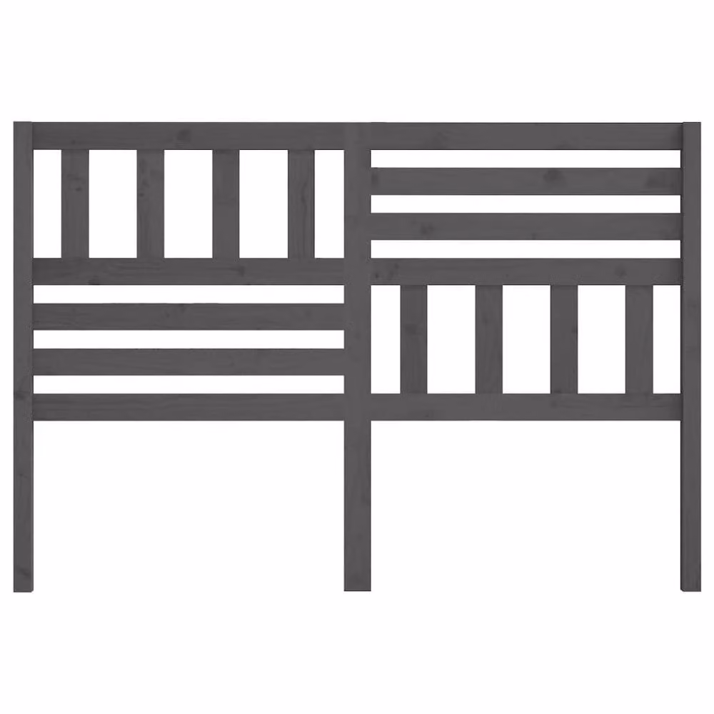 Berkfield Home Grey Rustic Solid Pine Wood Bed Headboard W: 166 cm, D: 4 cm, H: 100 cm – 3