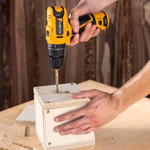 Batavia Fixxpack 12V Cordless Combi Drill in Grey and Yellow (Without Battery and Charger) – 4