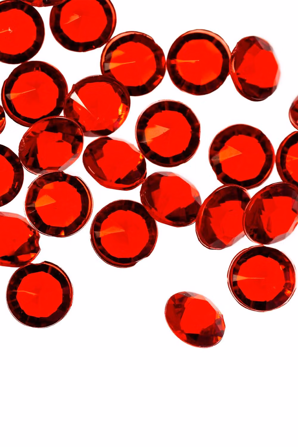 Neel Blue Dark Red Acrylic Rhinestone Round Table Confetti Scatters, 2000 Pieces – 3