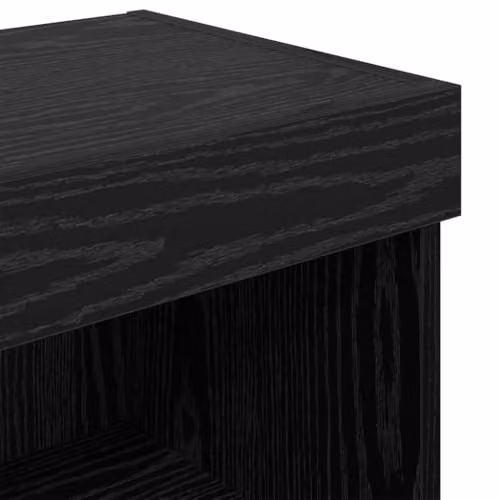 vidaXL Modern Wall Mounted TV Cabinet Set of 2 in Black Oak with Integrated Lighting – 3