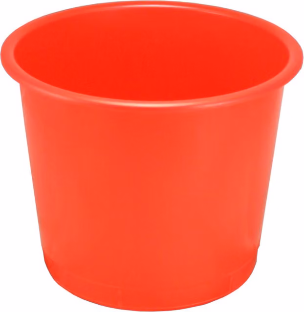 Deflecto Red Plastic Waste Paper Bin