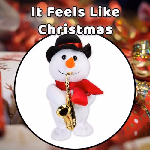 VFM e-Store Christmas Musical Snowman Tabletop Decoration, White, W: 20 cm, D: 14 cm – 7