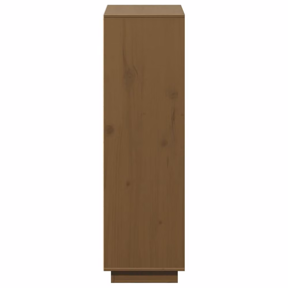 Berkfield Home Highboard in Honey Brown Solid Pine Wood, W: 110.5 cm, D: 35 cm, H: 117 cm – 4