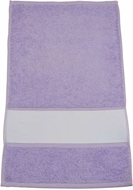ARTG Subli-Me Cotton Guest Towel with Border in Purple and Pale Lilac, W/D/H: 50 x 30 x 45 cm