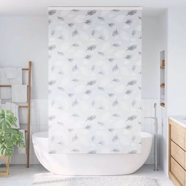 Berkfield Home Shower Roller Blind with Cassette, Grey, W: 116 cm, H: 240 cm