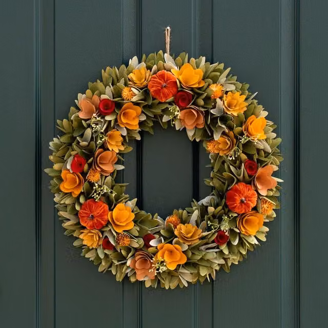 Scottish Everlastings Ltd Autumnal Woodshave Wreath in Brown and Multicolour, Diameter: 46 cm