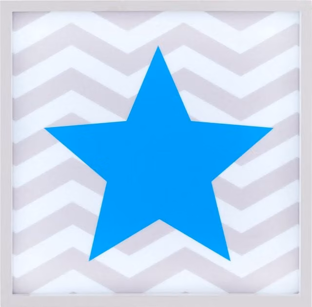 Orsina Premier Kids Blue Star LED Light Box in Blue and White