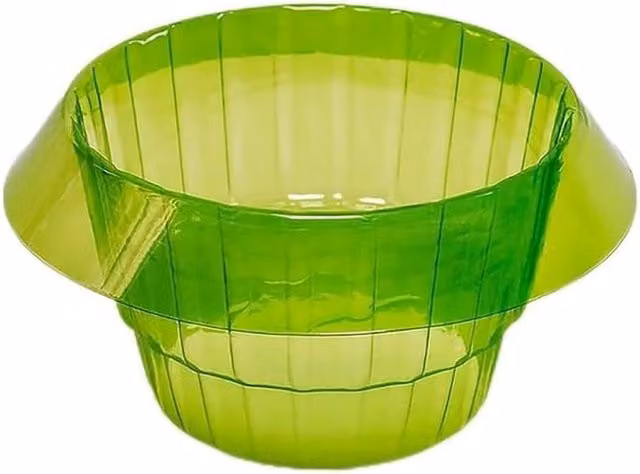 Garden Gear Slug and Snail Collar Pest Control Ring in Green and Transparent Plastic for your Vegetable Garden