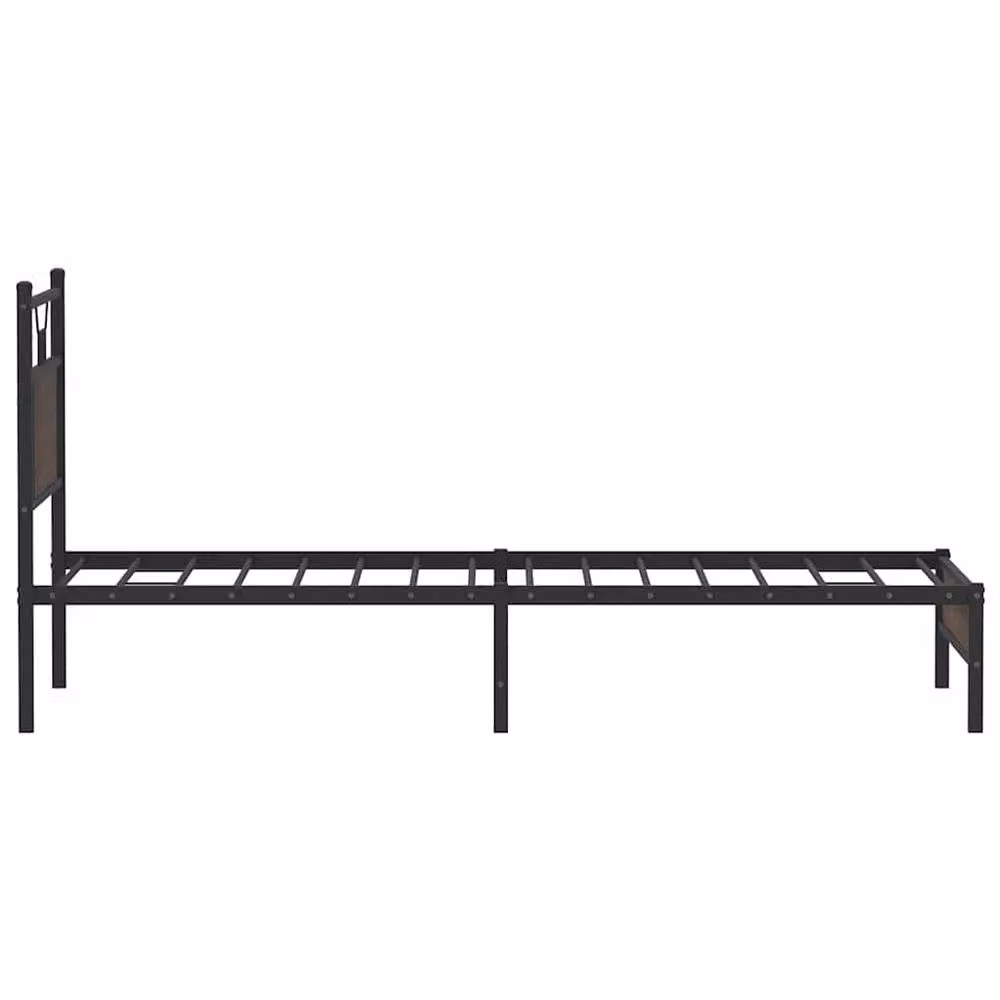 Berkfield Home Decorative Bed Frame in Brown Oak with Drawers, W/D/H: 80 x 200 cm – 4