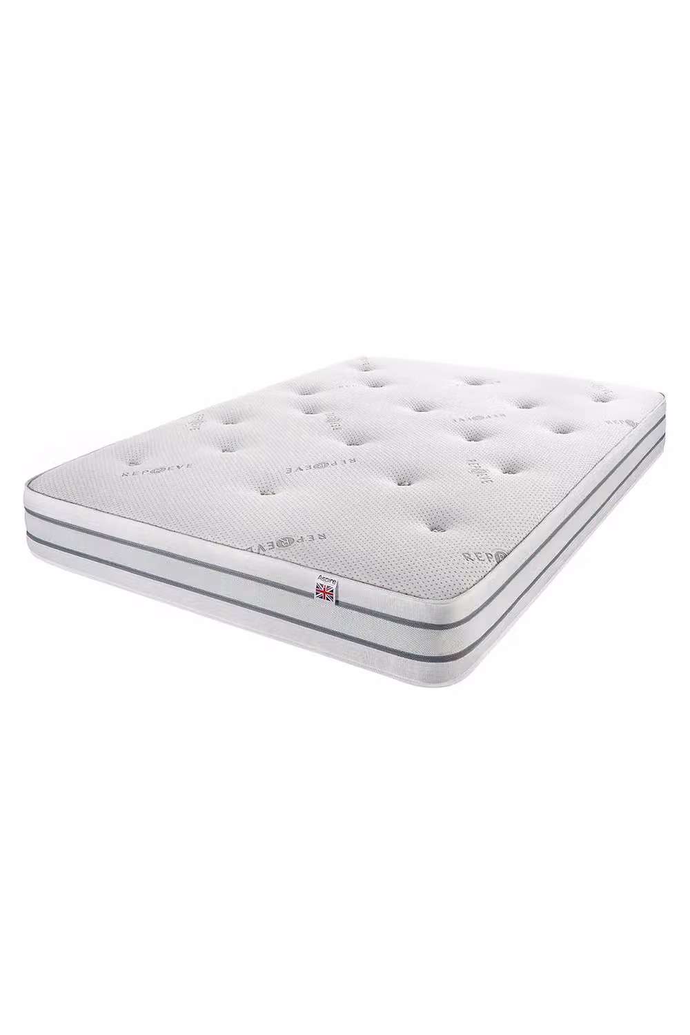 Aspire Reprieve Dual Sided Pocket Spring Mattress in White, Small Double, W/D/H: 120 x 200 cm – 2