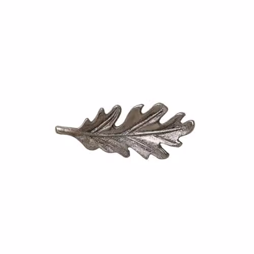 Melody Maison Polished Silver Oak Leaf Drawer Knob – 2