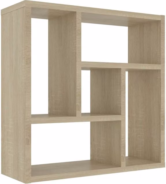 Berkfield Home Wall Mounted Shelf in Sonoma Oak, W/D/H: 45.1 x 16 x 45.1 cm – 1